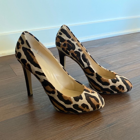 Giuseppe Zanotti Leopard Pony Hair Pumps Sz 41 - Picture 1 of 8